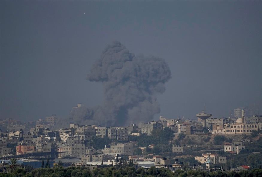 Η Γάζα το πρωί της 19ης Οκτωβρίου (AP Photo/Ariel Schalit)
