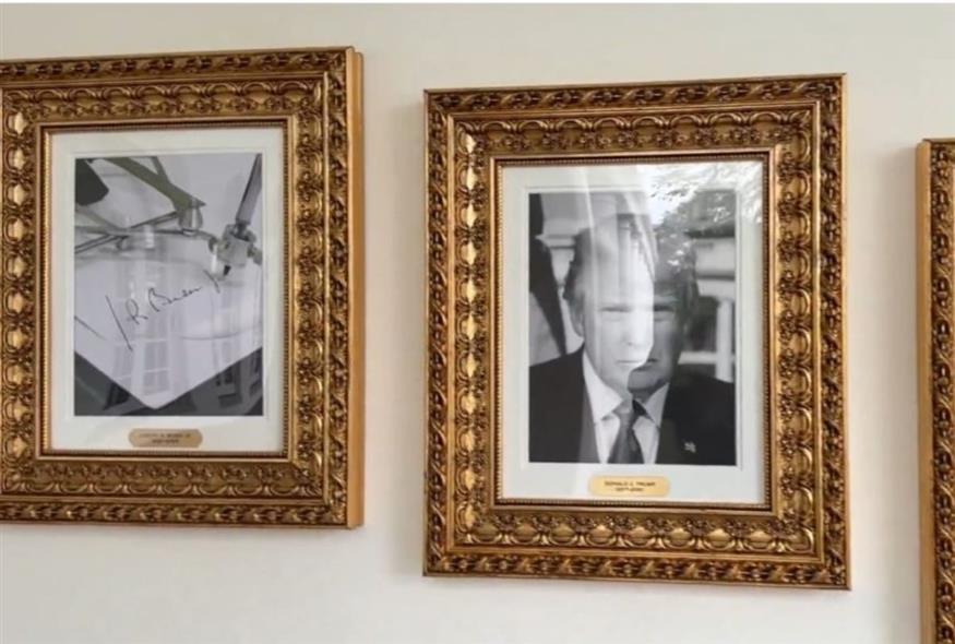 Λευκός Οίκος: Ο Τραμπ ξήλωσε πορτρέτο του Μπάιντεν (Χ)