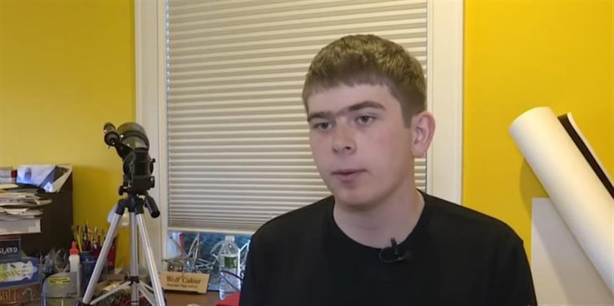 Ο 17χρονος μαθητευόμενος της NASA, Wolf Cukier (πηγή: YouTube)