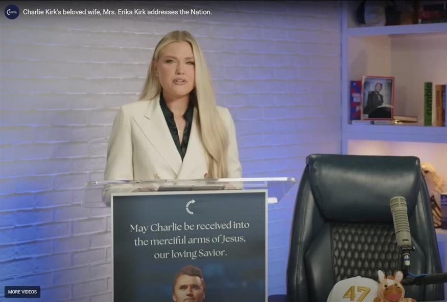 Η χήρα του Τσάρλι Κερκ, Έρικα (Turning Point USA)