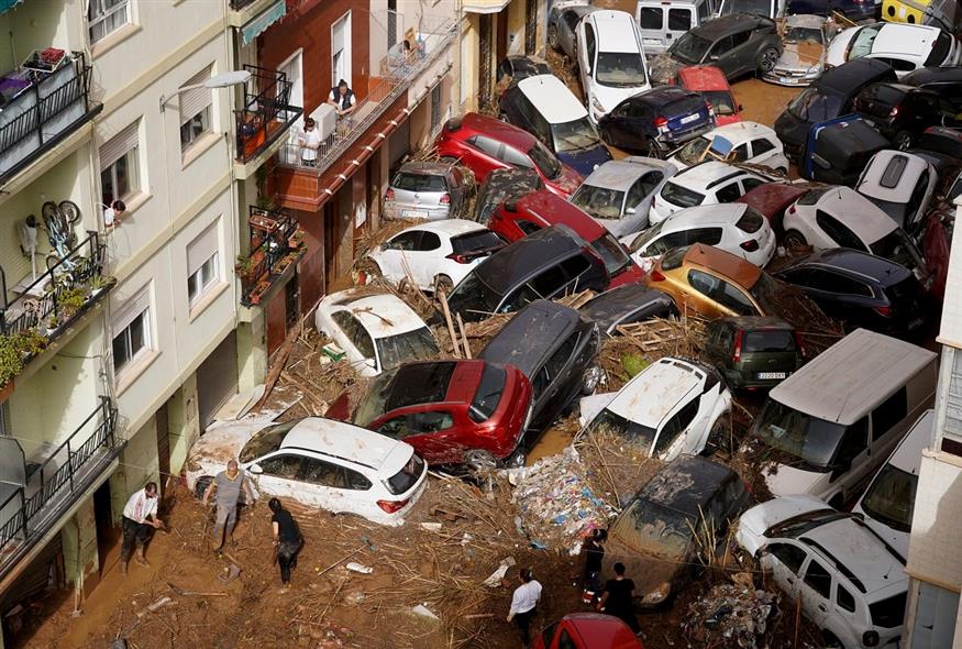 Πλημμύρες στην Ισπανία (AP Photo/Alberto Saiz)