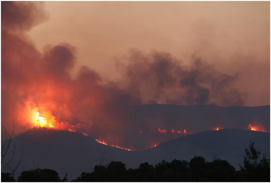 Φωτιά στο Παγγαίο (Eurokinissi)