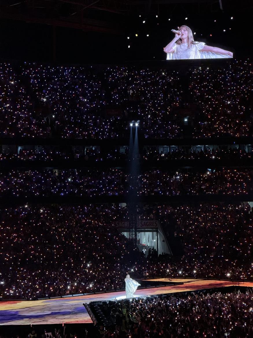 Στιγμιότυπο από τη συναυλία της Taylor Swift στη Λισαβόνα (Copyright: Γιώργος Α. Μηνάς)
