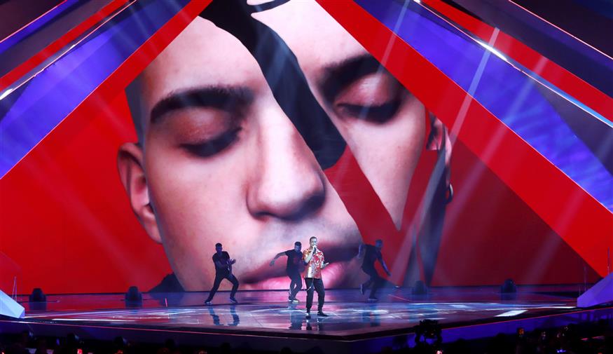 Ο Mahmood με το Soldi την Eurovision 2019 πήρε τη δεύτερη θέση (AP/Sebastian Scheiner)