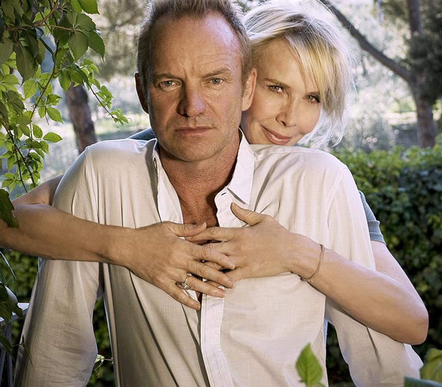 Ο Sting με την σύζυγό του, Trudie Styler