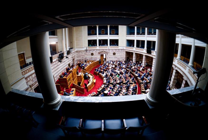 Στιγμιότυπα από την προ ημερησίας διατάξης συζήτηση στη Βουλή για τις παρακολουθήσεις / ΓΙΩΡΓΟΣ ΚΟΝΤΑΡΙΝΗΣ / EUROKINISSI