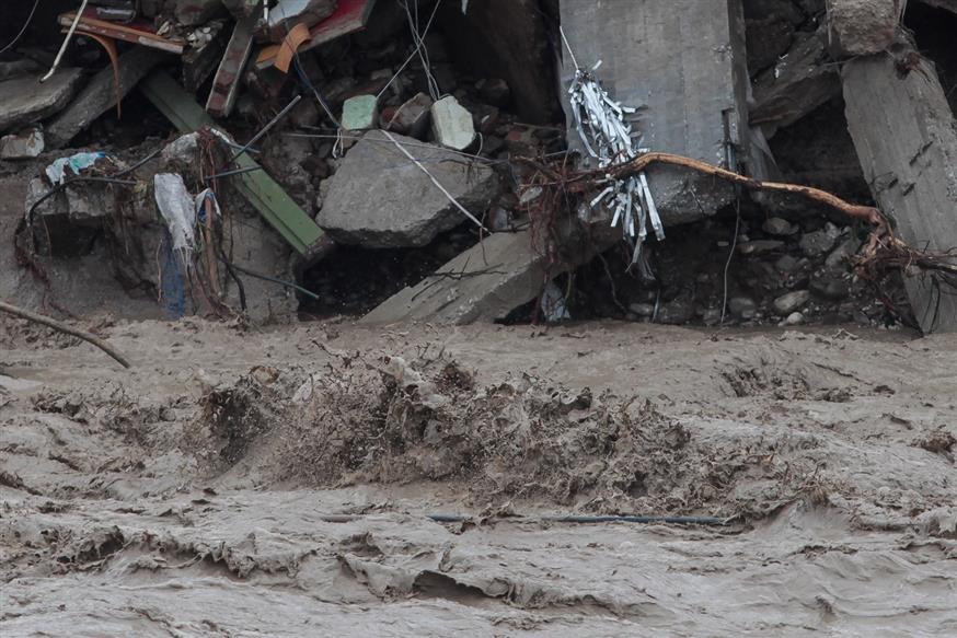Εικόνες καταστροφής από το Μουζάκι Καρδίτσας (EUROKINISSI/ ΘΑΝΑΣΗΣ ΚΑΛΛΙΑΡΑΣ)