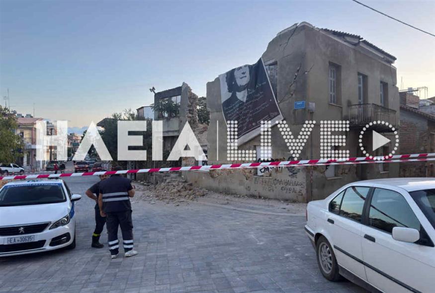 Κατάρρευση κτιρίου στην Ηλεία