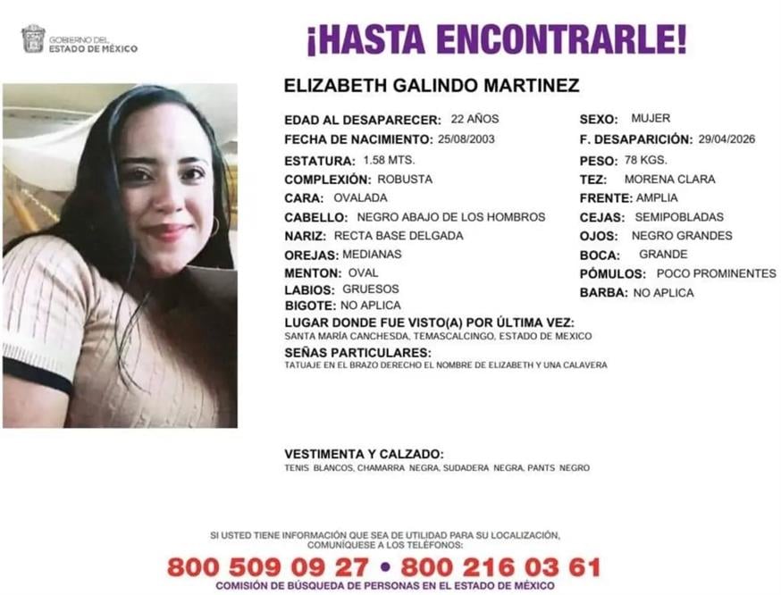 Έλισαμπεθ Μαρτίνεζ (Facebook/State of Mexico Missing Persons Search Commission) Έλισαμπεθ Μαρτίνεζ (Facebook/State of Mexico Missing Persons Search Commission)