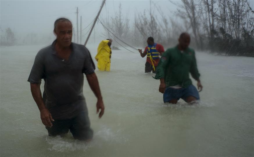 Τυφώνας Ντόριαν στις Μπαχάμες/(AP Photo/Ramon Espinosa)