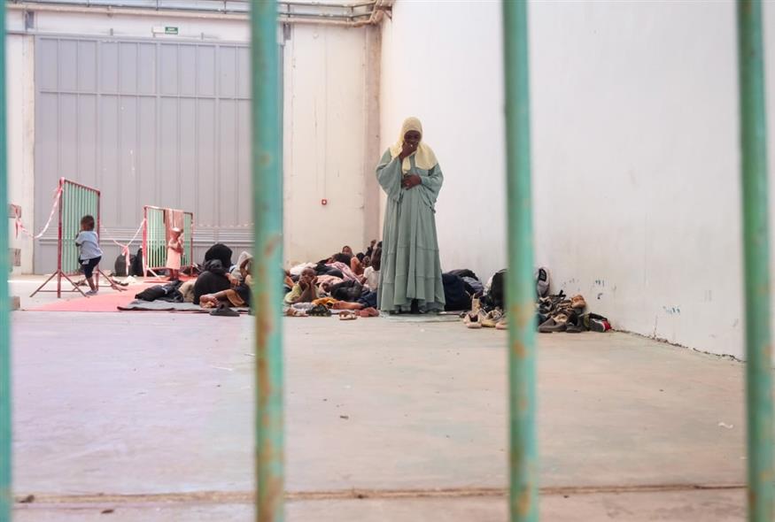 Δομή προσωρινής φιλοξενίας στα Χανιά (EUROKINISSI)