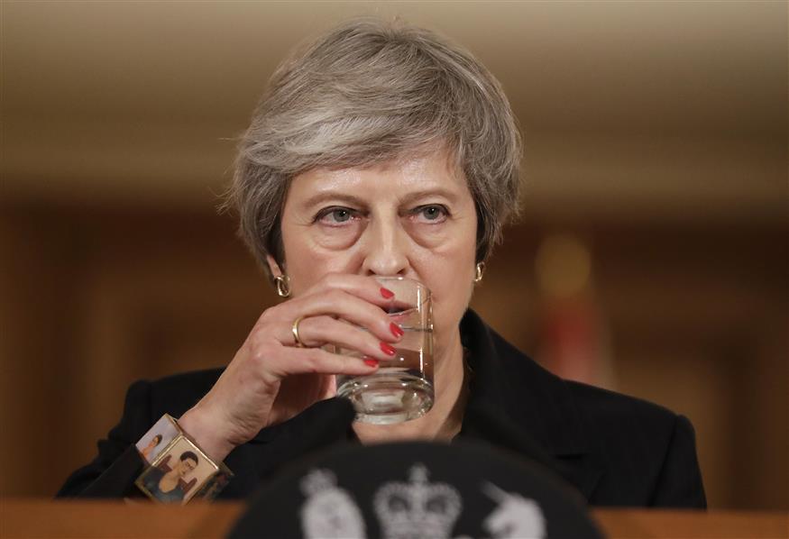 Theresa May/(AP Photo/Matt Dunham, Pool)