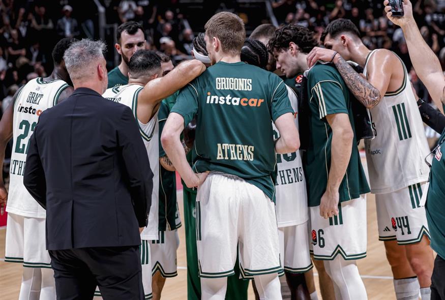 Η ομάδα μπάσκετ του Παναθηναϊκού (Eurokinissi)