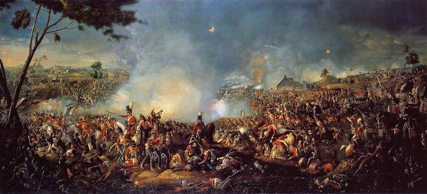 Η μάχη του Βατερλό (?πηγή: Wikipedia)