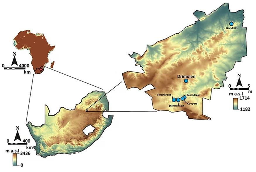 Χάρτης με τον τόπο ανακάλυψης του «Little Foot» (Πανεπιστήμιο La Trobe) Χάρτης με τον τόπο ανακάλυψης του «Little Foot» (Πανεπιστήμιο La Trobe)