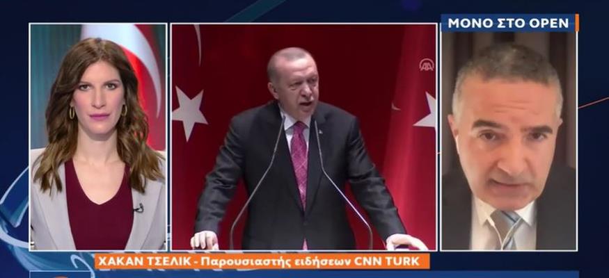 Ο Τούρκος παρουσιαστής Χακάν Τσελίκ στο OPEN TV