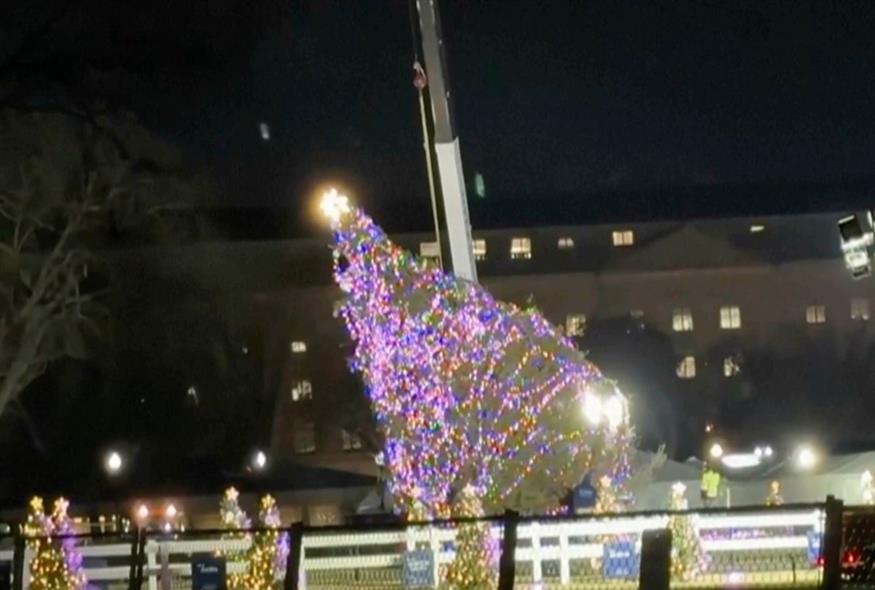 Χριστουγεννιάτικο δέντρο στο Λευκό Οίκο (AP Video)