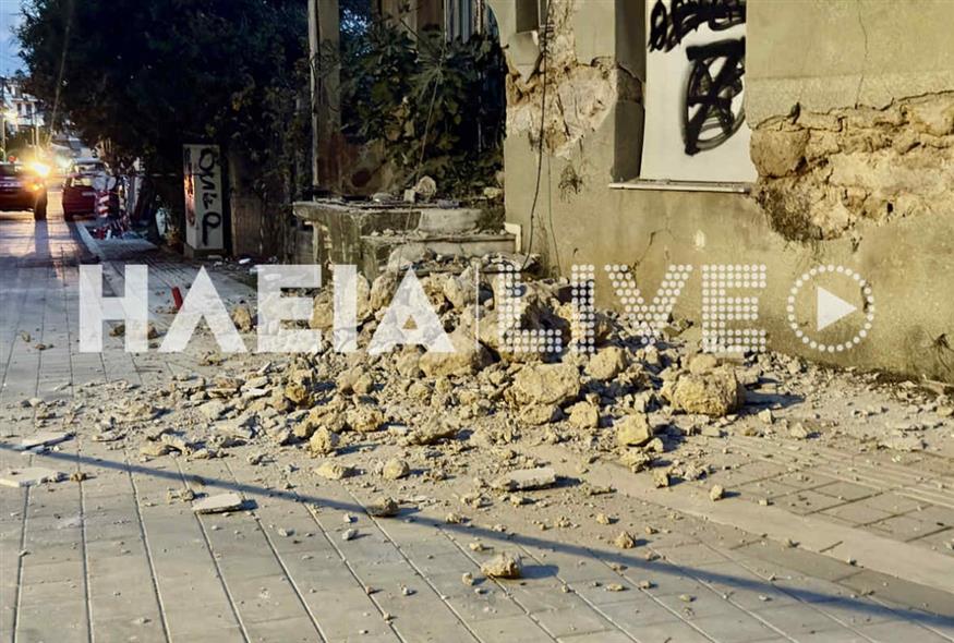 Κατάρρευση κτιρίου στην Ηλεία