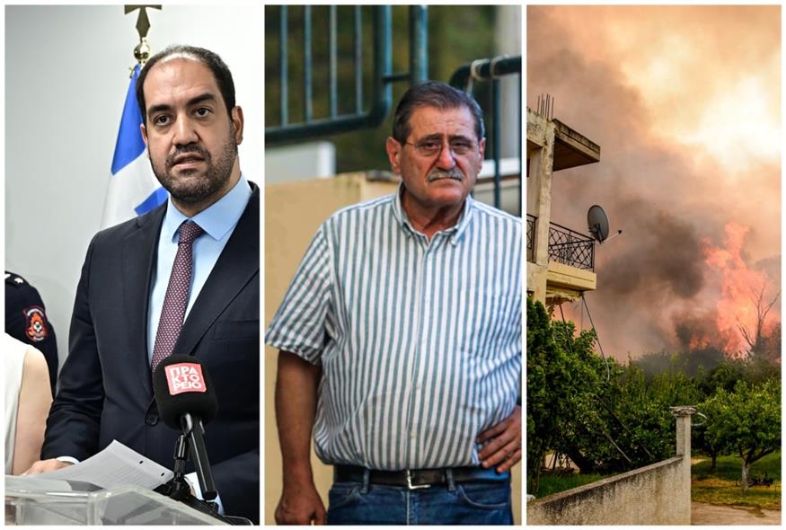 Κεφαλογιάννης – Πελετίδης – φωτιά στην Αχαΐα/Eurokinissi