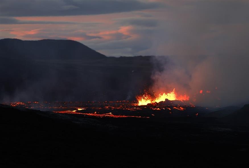 Έκρηξη ηφαιστείου στην Ισλανδία (φωτογραφία αρχείου/ Associated Press)