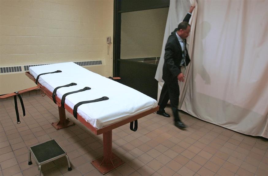 Το κρεβάτι της εκτέλεσης με θανατηφόρο ένεση. /copyright Ap Photos