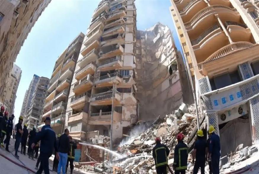 Κατέρρευσε κτίριο στην Αίγυπτο (Al Arabiya)