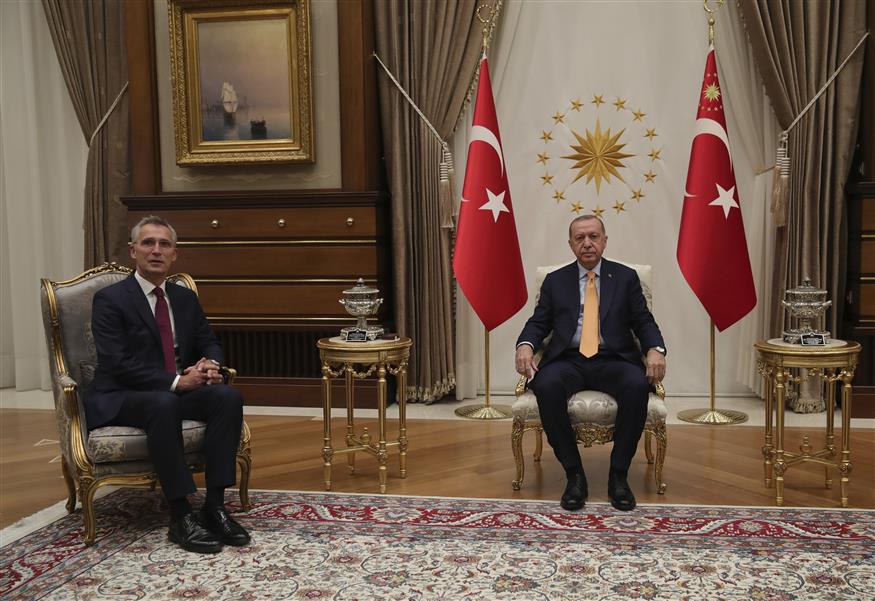 Συνάντηση Ερντογάν - Στόλτενμπεργκ/Copyright: AP Images