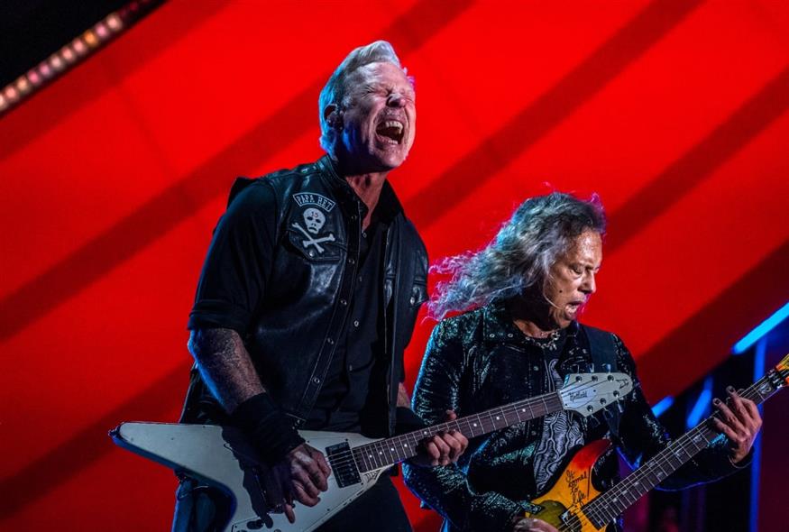 Metallica live στη Νέα Υόρκη το 2022 (AP Photo/Brittainy Newman)