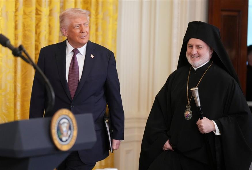 Ο Ελπιδοφόρος ευχαριστεί Τραμπ και Ερντογάν για τη Χάλκη (AP)