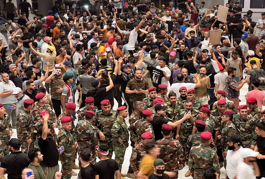 Διαδηλωτές Ιράκ/ AP
