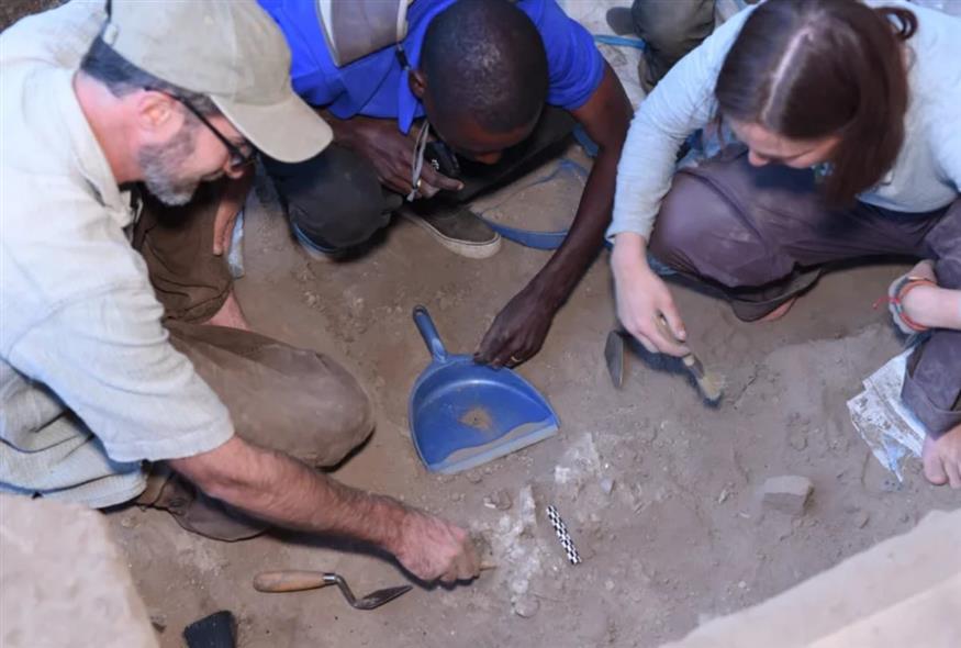 Στιγμιότυπο από την ανασκαφή (Science Advances)