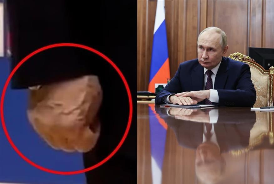 Φωτογραφία δεξιά: Gavriil Grigorov/Sputnik, Kremlin Pool Photo via AP