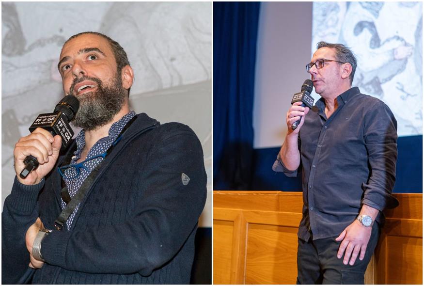 Σωτήρης Τσαφούλιας και Γιώργος Γκικαπέππας (Copyright: Φεστιβάλ Κινηματογράφου Θεσσαλονίκης)