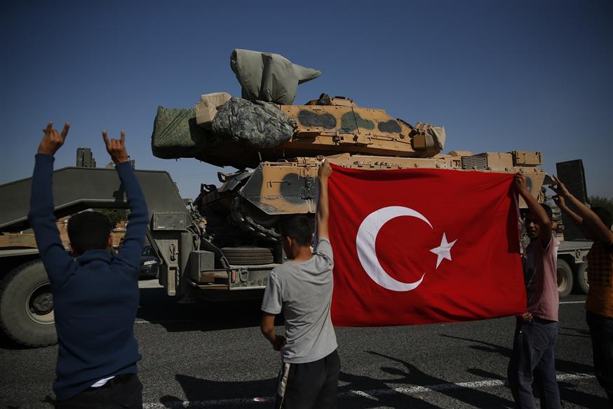 Τουρκικό τανκ (AP Photo/Lefteris Pitarakis)
