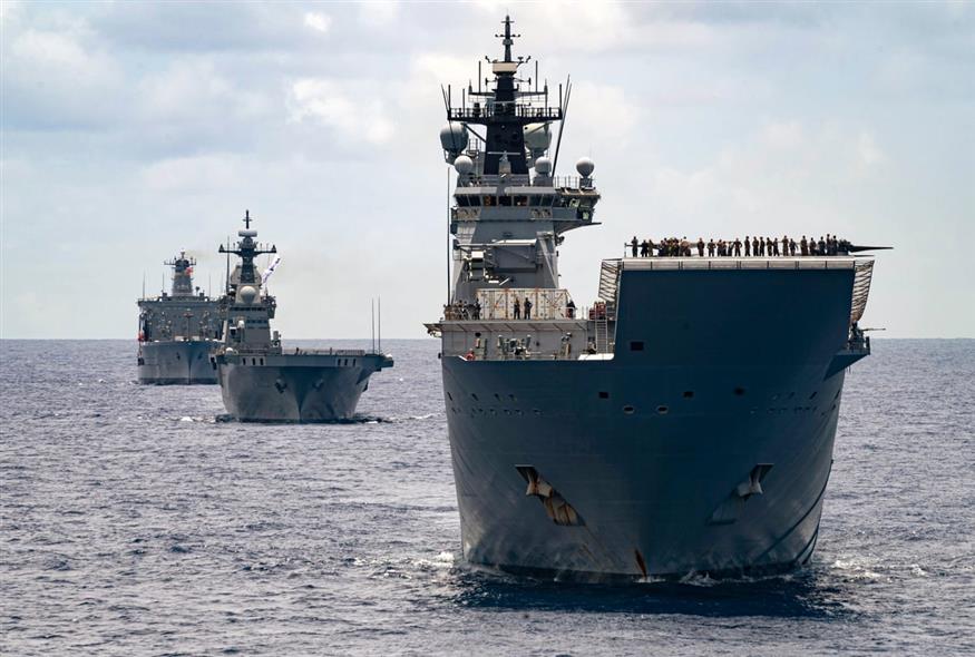Πολεμικά πλοία Αυστραλίας (Petty Officer 2nd Class Wesley Richardson/Australian Defense Force via AP)