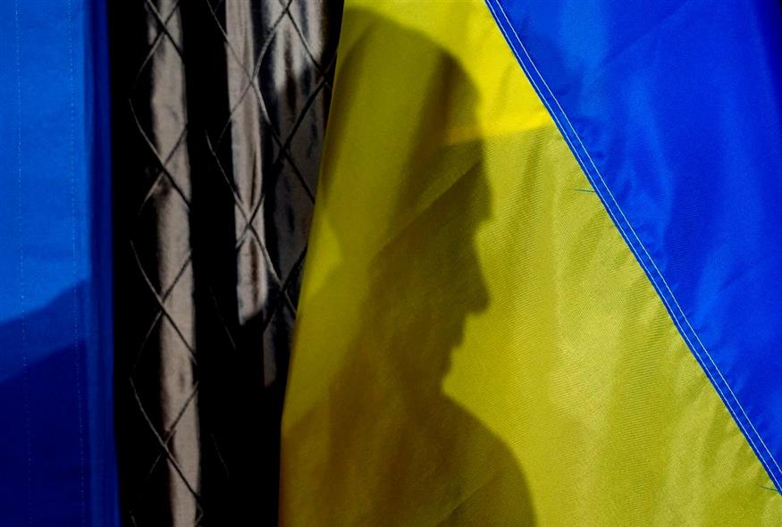 Ουκρανική σημαία (AP Photo/Eric Gay)