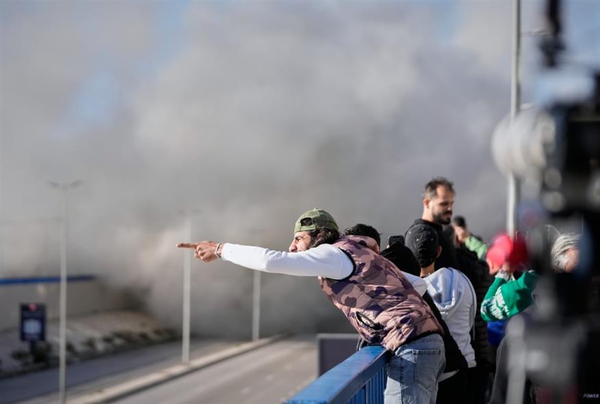 Καπνός από ισραηλινή επίθεση στη Βηρυτό (AP Photo/Hussein Malla)