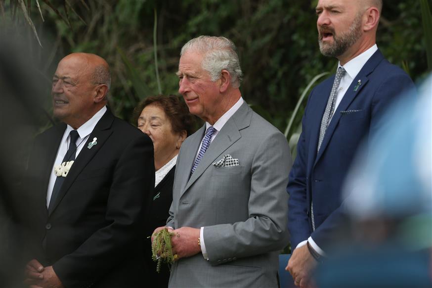 Ο πρίγκιπας Κάρολος στη Νέα Ζηλανδία/(Pool Photo via AP)