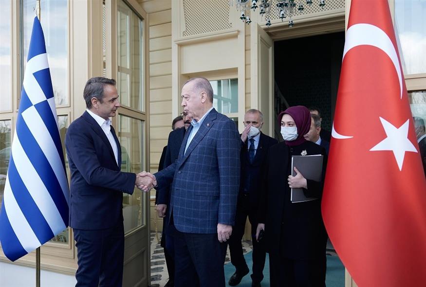Συνάντηση Μητσοτάκη - Ερντογάν στην Κωνσταντινούπολη (Γραφείο Τύπου Πρωθυπουργού)