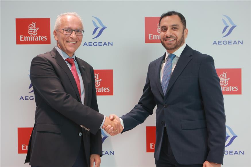 AEGEAN και Emirates επεκτείνουν τη συνεργασία τους προσθέτοντας το δρομολόγιο  Αθήνα ? Νέα Υόρκη