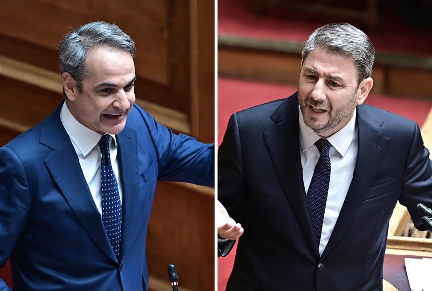 Κυριάκος Μητσοτάκης - Νίκος Ανδρουλάκης / Eurokinissi