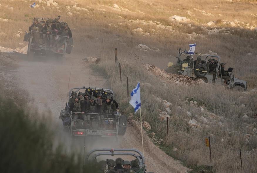 Ισραηλινός στρατός στα Υψώματα του Γκόλαν (AP Photo)