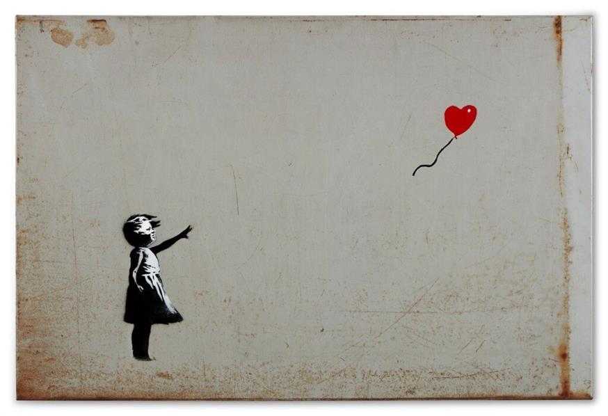 Το έργο Girl with Balloon του Banksy