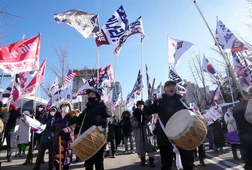 Διαδηλωτές στη Νότια Κορέα (AP Photo/Ahn Young-joon)