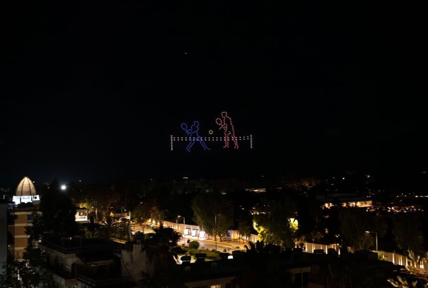 Στιγμιότυπο από το drone show