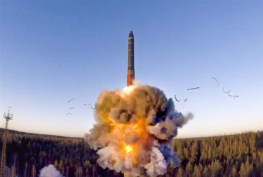 Εκτόξευση ρωσικού πυραύλου (φωτογραφία αρχείου/ Associated Press)