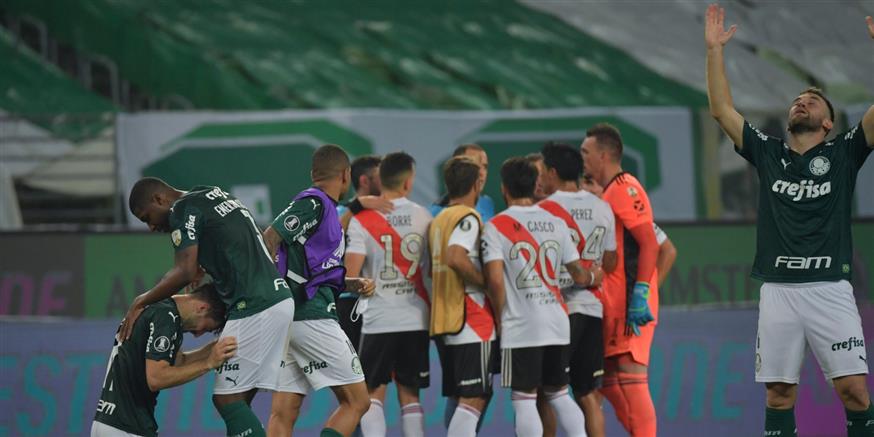Παλμέιρας εναντίον Ρίβερ Πλέιτ για τον ημιτελικό του Copa Libertadores (copyright: AP)