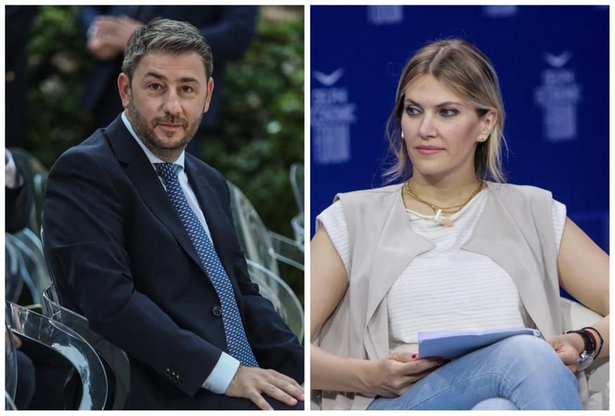 Ο Νίκος Ανδρουλάκης και η Εύα Καϊλή/Eurokinissi