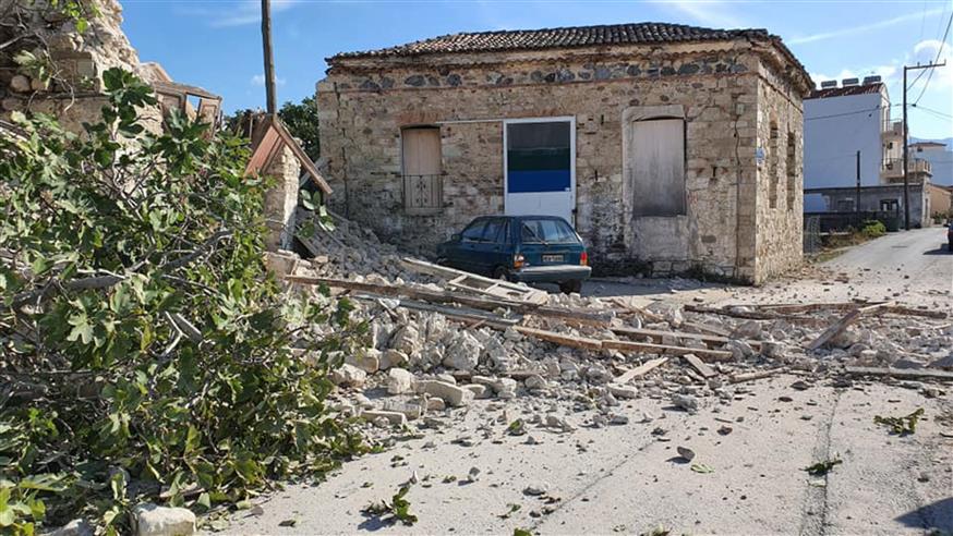 Ζημιές από τον σεισμό στη Σάμο/Copyright: Eurokinissi