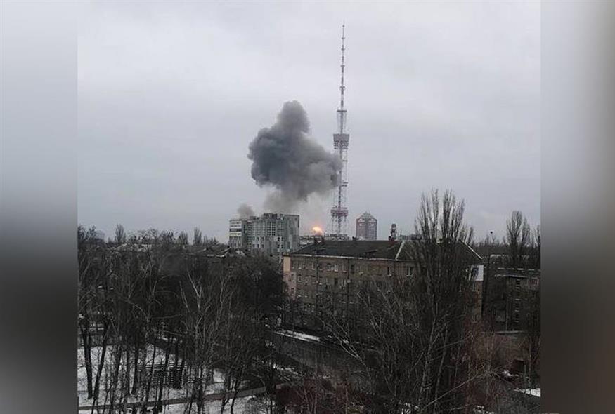 Βομβαρδισμός στον πύργο τηλεπικοινωνιών του Κιέβου